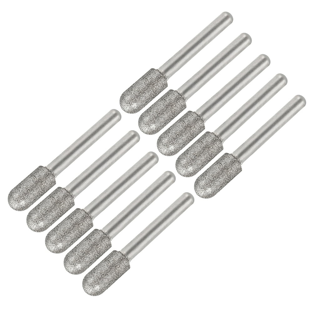 Diamond Burrs Grinding Drill Bits for Rotary Tool 1/4Inch Shank 10mm
