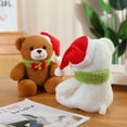 thumbnail image 3 of Cute Teddy Bear Stuffed Animal Doll - Soft Christmas Series Bear Plush Toy Pillow Doll Home Decor, 3 of 4