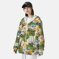 thumbnail image 5 of Balery Construction Machinery1 Men's Women's UPF 50+ Sun Protection Lightweight Hoodie Performance Long Sleeve Shirt for Fishing Running-XX-Large, 5 of 9