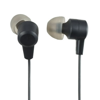 onn. Wired Earphones with Mic-3.5mm jack, Black