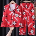 thumbnail image 2 of Disney Mickey Mouse Niños Pijamas Niños Ropa de algodón Pantalones Conjunto Ropa de dormir de dibujos animados Niños Pijamas para niñas Trajes Niño Pyjama10 altura 105-115cm zhangmengya CONDUJO, 2 of 2