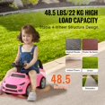 thumbnail image 4 of Ride-On Push Car for Toddlers - Ages 1-3, with Music Steering Wheel & Under Seat Storage, Pink, 4 of 12