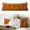 Orange, variant on Rectangular Headboard Pillow for Bed - Reading Pillow with Lumbar Back Support, Bolster Cushion for Sitting Up in Bed, Dorm Room, Sofa, and Daybed Comfort