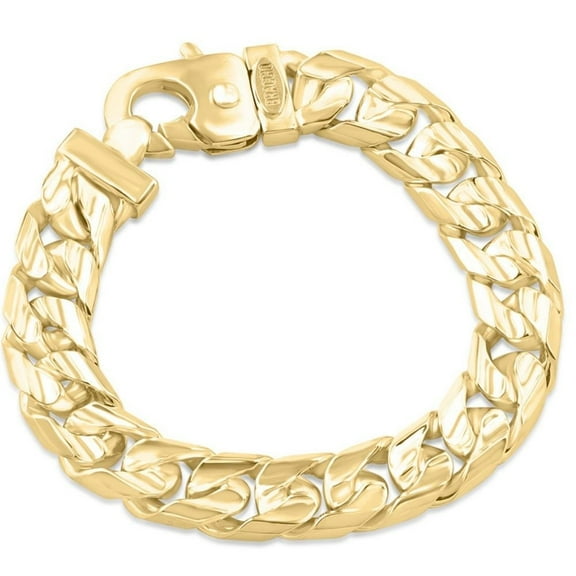 Pompeii Men's Cuban 14k Gold (97gram) or Platinum (182gram) 12.5mm Link Bracelet 8.5" (,)