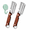 B-2PCS-mix, variant on Multifunctional Vegetable Peeler, 3-in-1 Stainless Steel Peeler with Wooden Handle, Built-in Bottle Opener & Green Onion Shredder, Hanging Ring and Adhesive Hook for Home Kitchen Potato Apple Carrot