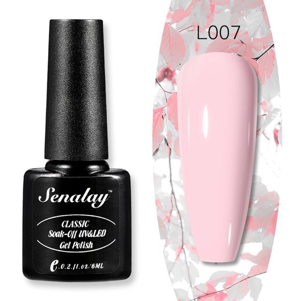 Esmalte de uñas, regalos para mujeres, esmalte de uñas adhesivo, color desnudo, esmalte de uñas sólido, 58 colores, 6 ml, manicura A