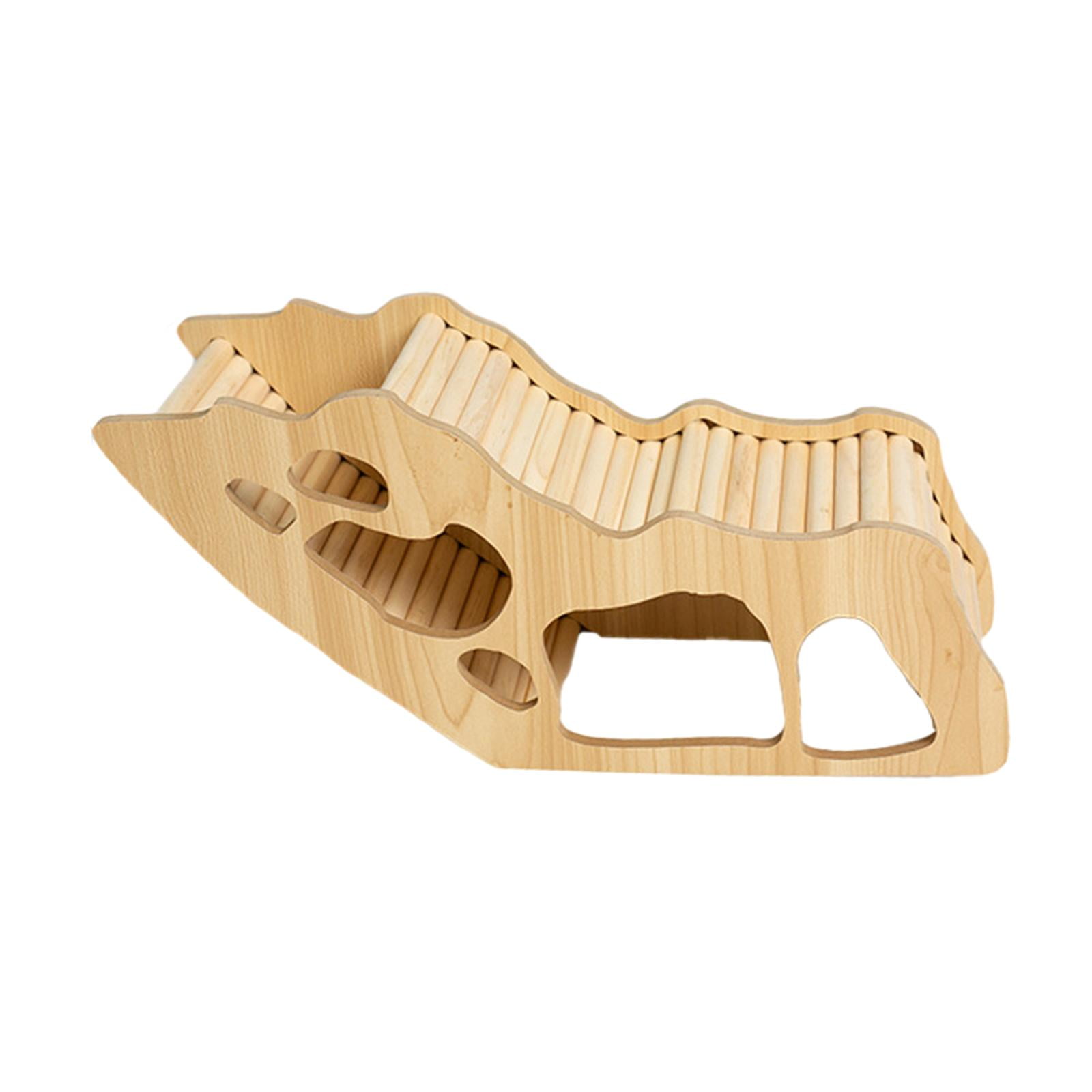 Bvdfgk Cage Accessories Chew Cage Toy Exploring Toy Wooden Hamster House for Chinchilla style C