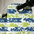 thumbnail image 3 of Ambesonne Floral Grommet Curtain, Nature Bloom Silhouette, 50" x 96", Apple Green Navy Blue, 3 of 6