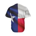 thumbnail image 2 of Flag Of Texas Print Active Baseball Jersey for Men and Women, American Flag Button Down Women’s Baseball Team Shirts. Gifts for US Independence Day, 4th of July., 2 of 4