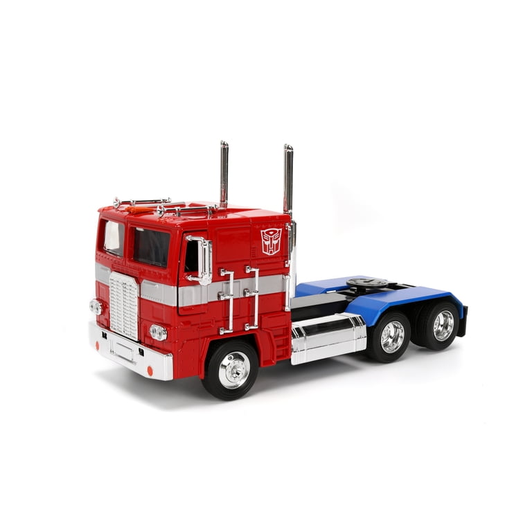 Jada Toys Transformers G1 Optimus Prime Truck with Robot on