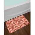 thumbnail image 2 of Mushroom Bath Mat, Cute Amanita Pattern with Leaves Berries Poisonous Plants Cartoon Style, Non-Slip Plush Mat Bathroom Kitchen Laundry Room Decor, 29.5 X 17.5 Inches, Burnt Sienna White, Ambesonne, 2 of 2