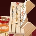 thumbnail image 3 of Becaristey Wood Durable Jewelry Display Stand Round Edge For Storing And Displaying Earrings Durability 3 Layers 1Set, 3 of 6