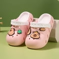 thumbnail image 2 of Lusa Soft Indoor Outdoor Slippers for Toddler Girls Boys Summer Lightweight Beach Sandals with Cute Space Pattern and Holes Designs Flexible Sole for Kids Pink 5-6 Years, 2 of 8