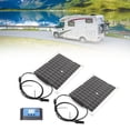 thumbnail image 3 of Kit De Panel Solar De 2 Uds, Panel De Carga Solar De Silicio Monocristalino De 50 W Con Controlador De 10 A Para Coche, Yate, RV, 3 of 7