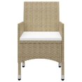 thumbnail image 3 of vidaXL 5 Piece Garden Dining Set Beige, 3 of 5