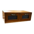 thumbnail image 3 of Abbracc Retro Desk Storage Box Computer Monitor Riser Stand Organization Storage Vintage Double Drawer, 3 of 9