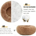 thumbnail image 3 of Dog Bed Calming Dog Beds for Small Medium Large Dogs - Round Donut Washable Dog Bed, Anti-Slip Faux Fur Fluffy Donut Cuddler Anxiety Cat Bed, 3 of 8