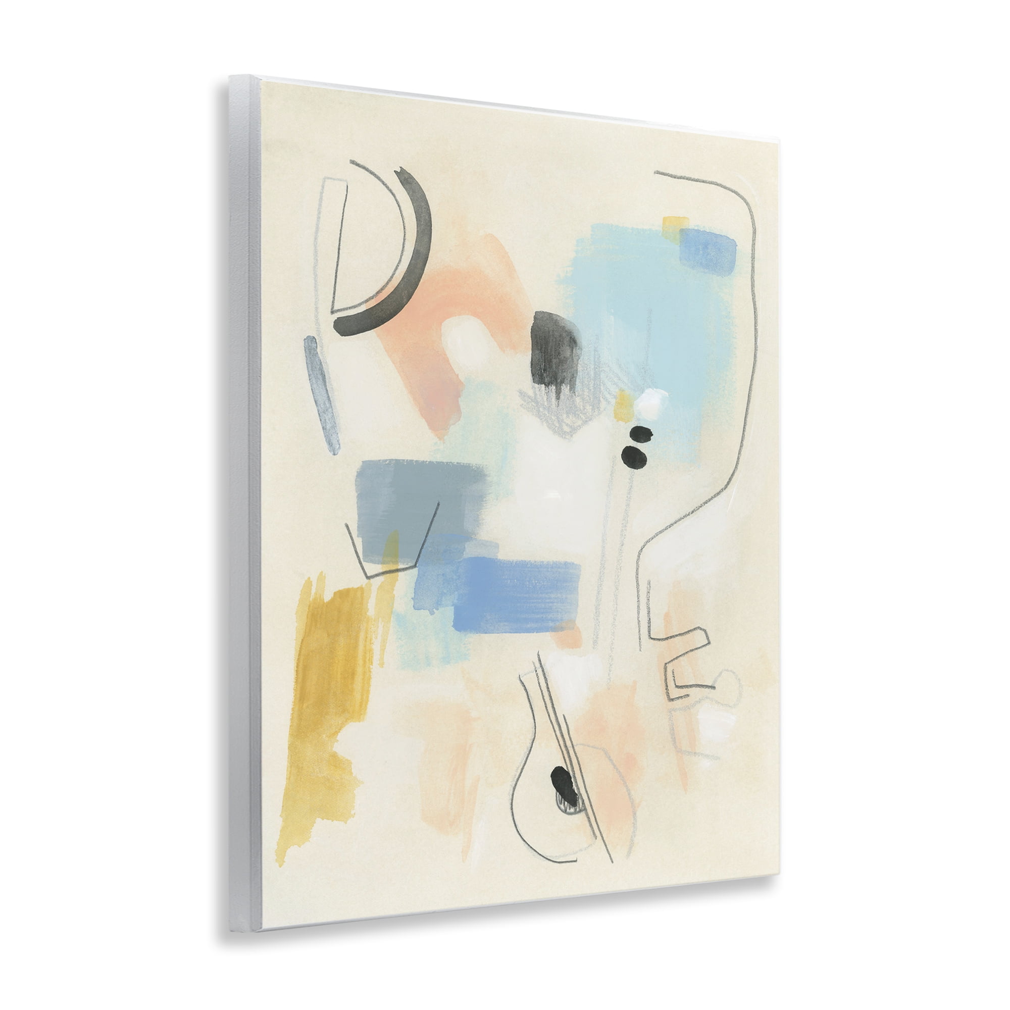 Stupell Industries Modern Scribble Abstraction Abstract Painting Unframed Art Print Wall Art, 11 x 14