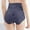 Blue, variant on Viluyesy Panties for Womens, High Waist Solid Color Lace Breathable Comfy Tummy Control Briefs Blue M