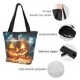 thumbnail image 3 of Tote Bag for Women, Halloween Ghost Puzzle Pumpkin C Large Capacity Handbags Womens Laptop Work Beach Tote Bags, Reusable Grocery Shoulder Bags Gifts for Women Work Gym Shopping Travel, 3 of 6