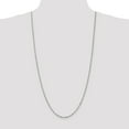 thumbnail image 2 of 14k White Gold 30 Inch 2.0mm Singapore Chain Necklace Pendant Charm, 2 of 9
