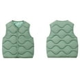 thumbnail image 4 of HAiming Children's Boy Girl Padded Warm Jacket Vest Solid Color V Neck Button down Sleeveless Warm Casual Outwear, 4 of 4