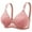 Pink, variant on Women's Bras No Wire Under $5 Color Thin And Steel Hoop Gathered Breathable Underwear For Daily Bras