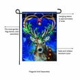 thumbnail image 6 of Evergreen Santa's Reindeer Lustre Garden Flag 12 x 18 Inches Indoor Outdoor Decor, 6 of 7