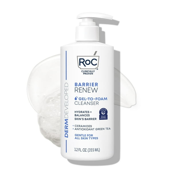 Gel limpiador RoC Barrier Renew para hacer espuma, 355 ml con ceramidas