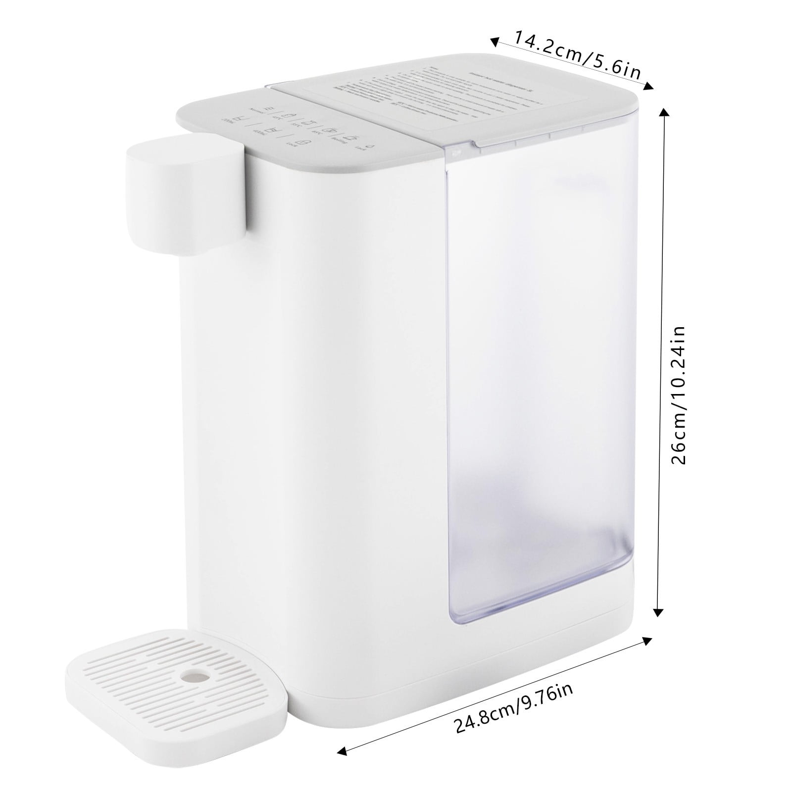 Electric Kettles, Instant Hot Water Dispenser for Quick Heating & Outputting, Adjustable 5 Temperatures, 102 Ounce 3L Water Tank Capacity, White