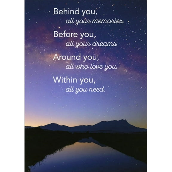 RSVP Behind You, Before You, Within You Graduation Congratulations Card