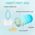 thumbnail image 6 of Abaima 2 Pack Baby Formula Dispenser On The Go, 4 Layers Non-Spill Stackable Formula Dispenser, Portable Baby Feeding Travel Storage Container for Snack, Oatmeal, Candy, Nuts, 6 of 7