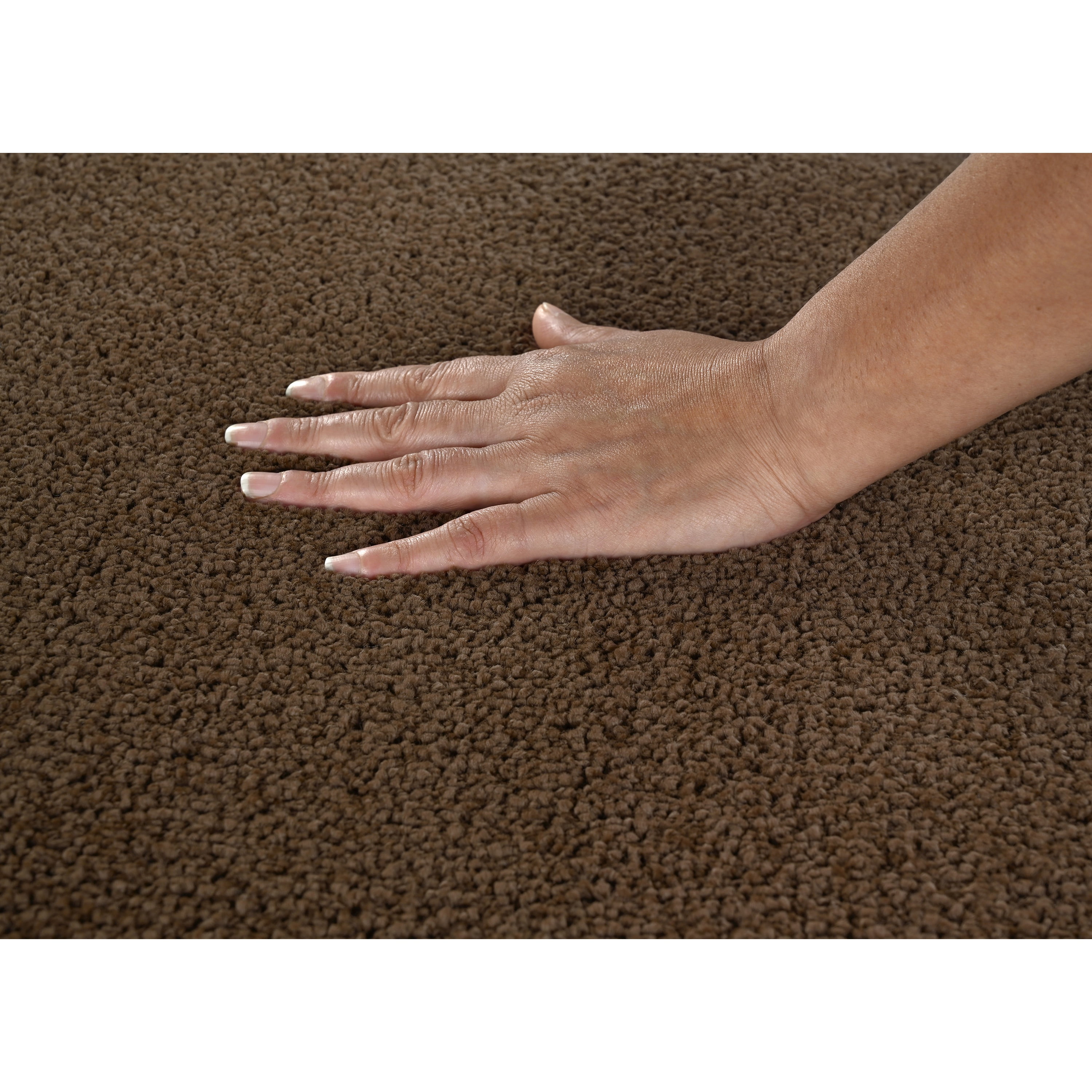 Garland Rug Gramercy Washable Polypropylene Cinnamon Bathroom Carpet, 5' x 6'