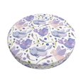 thumbnail image 1 of Balery Lavender Flowers Fundas de asiento para taburete de bar redondo de tela de terciopelo ajustables que protegen de arañazos y manchas para sillas de 14 a 17 pulgadas.-14 inch, 1 of 7