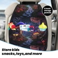 thumbnail image 5 of Naloa Jungle Path Glowing Mushrooms 2Pcs Anti-Kick Back Seat Cover Kick Mat, Car Seat Protector with 3 Storage Pockets, 5 of 8