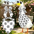 thumbnail image 6 of AuroraX Porch Goose Clothes Set 23" 17 19 2026 Soccer Party Decorations Porch Goose Outfit Sets Holiday Triangular Scarf Bow Sunglasses Front Porch Goose Clothes Yard Outdoor Decor, 6 of 9