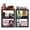 thumbnail image 6 of Hyper Tough Garage Shelving Unit Heavy Duty 3-Tier 2-Pack 39"H x 30"W x 14"D, Black 300 lb Capacity, 6 of 7