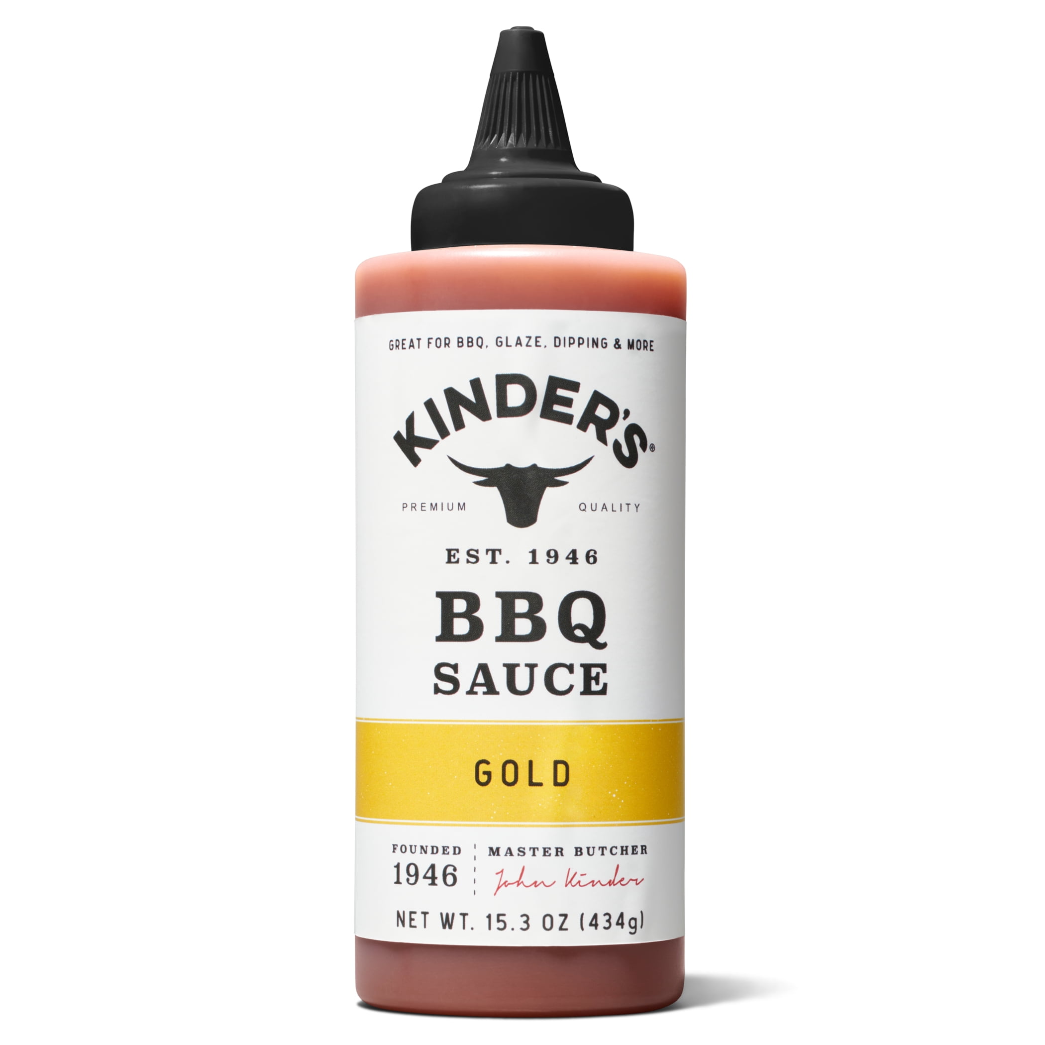 (3 pack) Kinder's Sweet and Tangy Gold BBQ Sauce and Dip, 15.3 oz