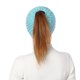 thumbnail image 3 of Gorro de punto BR Otoño e Invierno Lana Para Mujer Cálido Cola de Caballo Azul, 3 of 4
