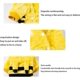 thumbnail image 4 of Dog clothes, cat clothes, cute pet clothes, autumn and winter cat clothes, home pajamas, puppy hoodies, dog coats (color: yellow, size: M), 4 of 4