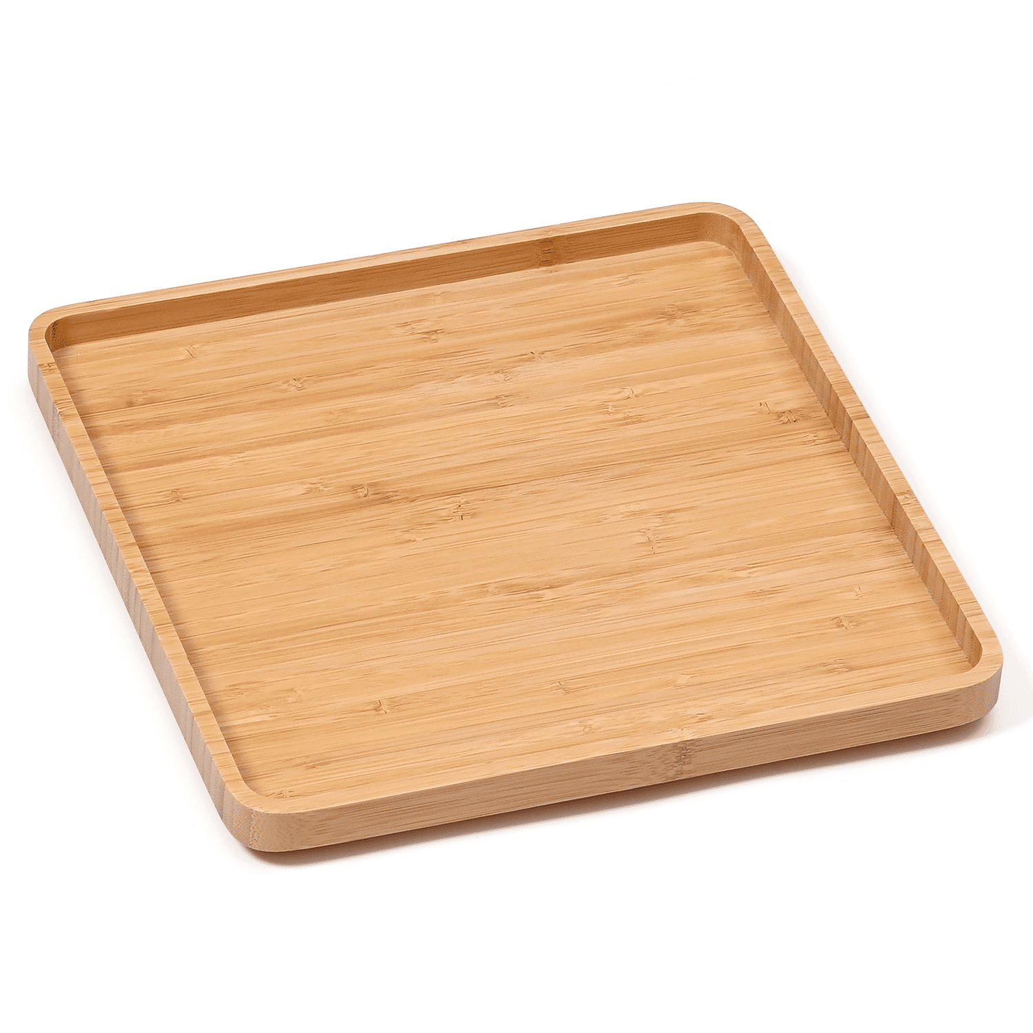 Bamboo Tray, Wood Tray, Bathroom Tray, Vanity Trays, Serving Tray, Square Bamboo Wood Tray 12 x ...