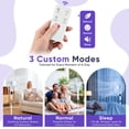 thumbnail image 4 of Gianna Quiet Pedestal Fan with Remote, Standing Floor Fan for Bedroom, Home Office - 15H Timer, 3 Speed & 3 Wind Modes, 80°Oscillating, Adjustable Height，White, 4 of 7