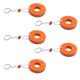 thumbnail image 1 of 5 piezas canotaje flotante lvero lvero lvero - boya naranja Sunnimix Anillo dominante flotante, 1 of 5