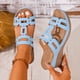 thumbnail image 2 of Sandalias de Cuña Negras para las Mujeres Reticular Corte Boca de Pescado Pie Abierto Zapatillas Sueltas Gruesas Primavera Verano, 2 of 9