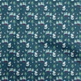 thumbnail image 1 of oneOone Cotton Cambric Teal Blue Fabric Christmas Sewing Fabric By The Yard Printed Diy Clothing Sewing Supplies 56 Inch Wide, 1 of 5
