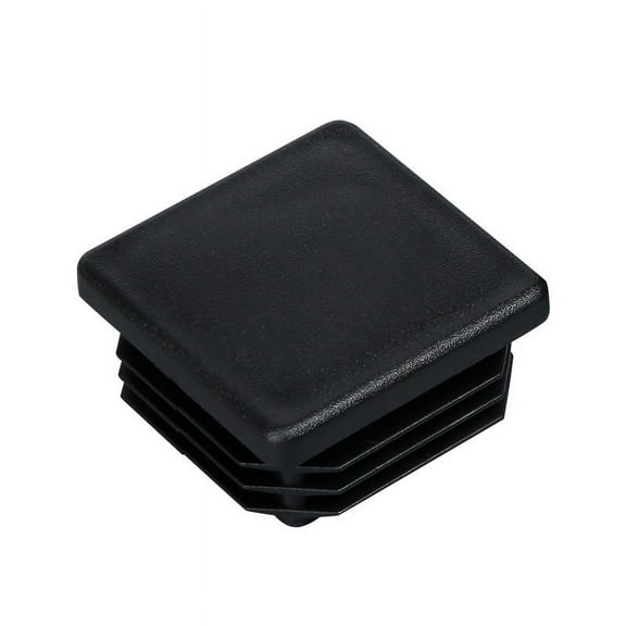 Itselfer 20pcs Square Tubing Caps Plastic Tube Inserts Furniture Foot Plugs Table Leg Protectors Square End Protectors For Plastic End Inserts