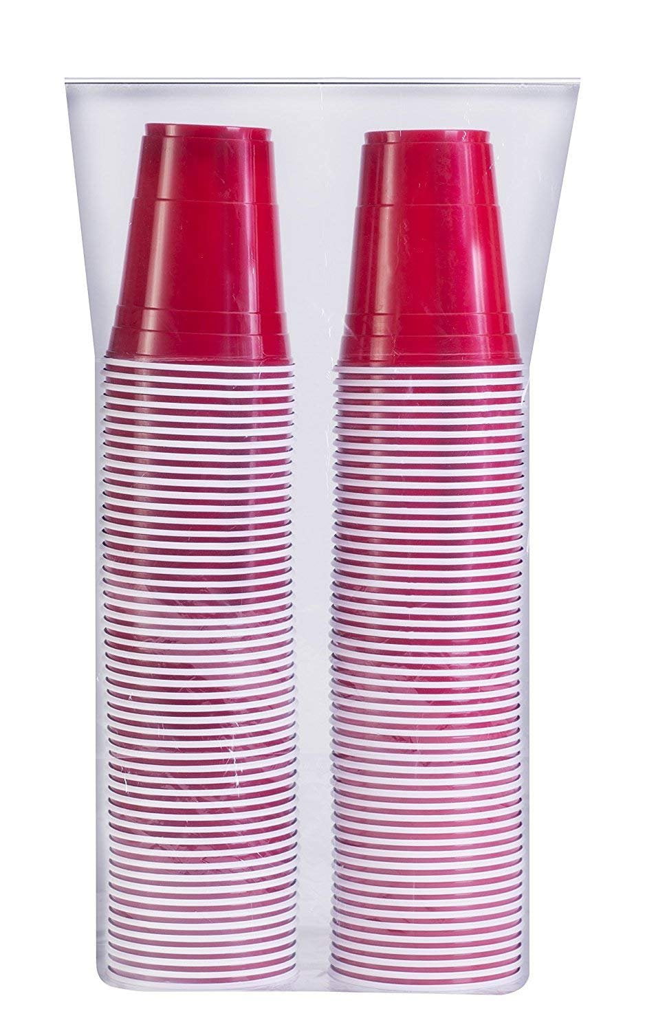 Red Cup Cold Plastic Party Cups 16 Ounce 100 Pack