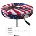 thumbnail image 4 of Lsque USA Eagle with Spread Wings Pattern Round Bar chair cushion covers Velvet Fabric Premium Comfort Protects from Scratches and Stains for 14-17 Inch Chair-12 inch, 4 of 7