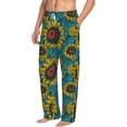 thumbnail image 2 of Xecao Sunflowers Men's Straight Lounge Pajama Pants: The Ultimate in Comfortable Sleepwear, 2 of 9