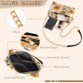 thumbnail image 3 of FORMRS Women Crossbody Purse with Chain Strap Vegan Leather Shoulder Handbag, Watercolor Sunflowers and Leaves, 3 of 7